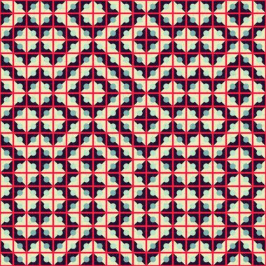 Soyut Geometrik Desen, üretken hesaplama sanatı çizimi 