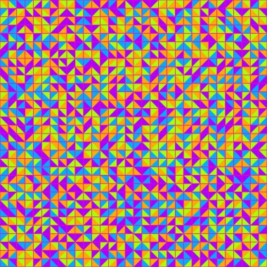 Soyut Geometrik Desen üretken hesaplama sanatı çizimi