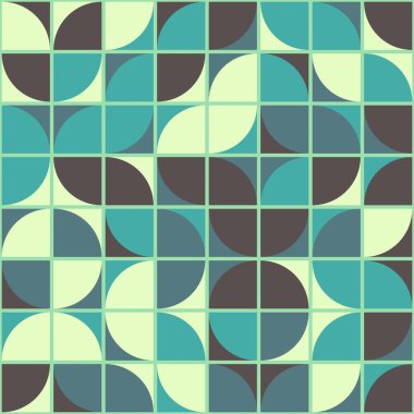 Soyut Geometrik Desen üretken hesaplama sanatı çizimi