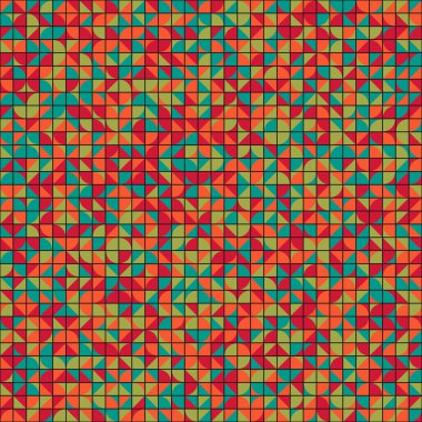 Soyut Geometrik Desen üretken hesaplama sanatı çizimi