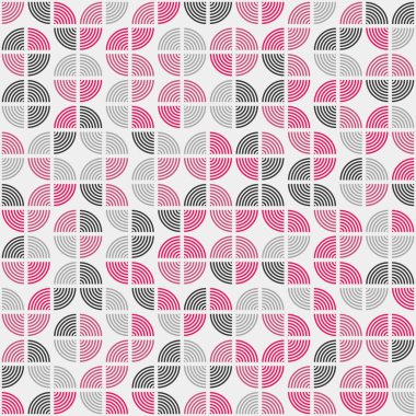 Soyut Geometrik Desen, üretken hesaplama sanatı çizimi 