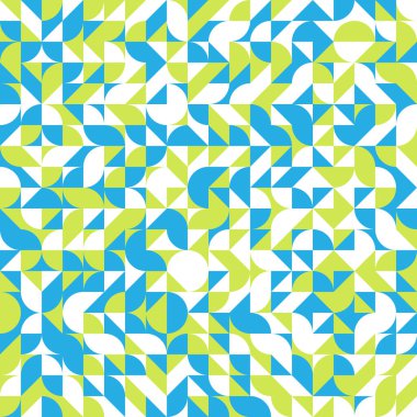 Soyut Geometrik Desen, üretken hesaplama sanatı çizimi 