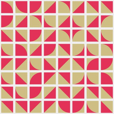 Soyut Geometrik Desen, üretken hesaplama sanatı çizimi 