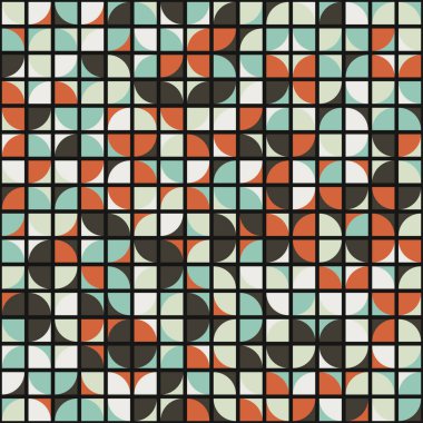 Soyut Geometrik Desen üretken hesaplama sanatı çizimi