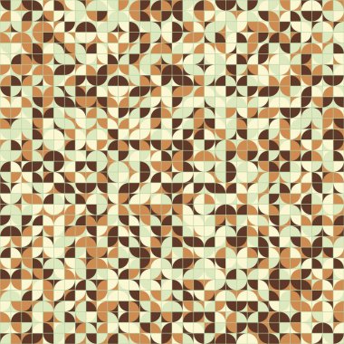 Soyut Geometrik Desen üretken hesaplama sanatı çizimi