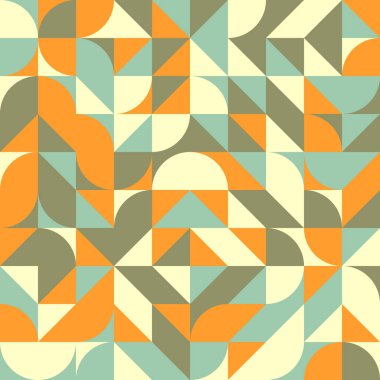 Soyut Geometrik Desen, üretken hesaplama sanatı çizimi 