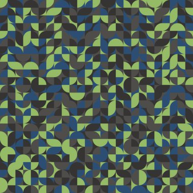 Soyut Geometrik Desen, üretken hesaplama sanatı çizimi 