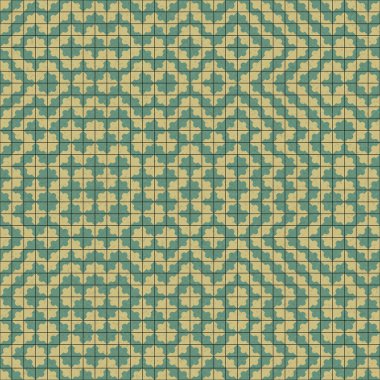 Soyut Geometrik Desen, üretken hesaplama sanatı çizimi 