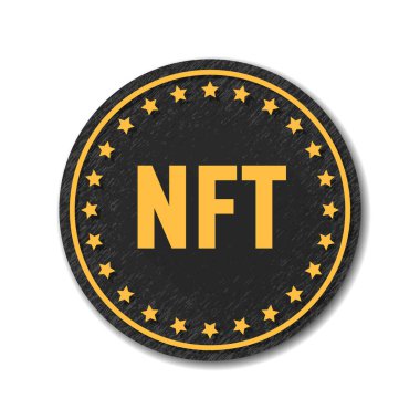 NFT şifreleme para birimi Jeton para simgesi resimleme