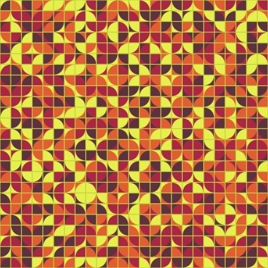 Soyut Geometrik Desen üretken hesaplama sanatı çizimi