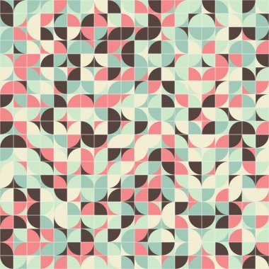 Soyut Geometrik Desen üretken hesaplama sanatı çizimi