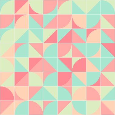 Soyut Geometrik Desen, üretken hesaplama sanatı çizimi 