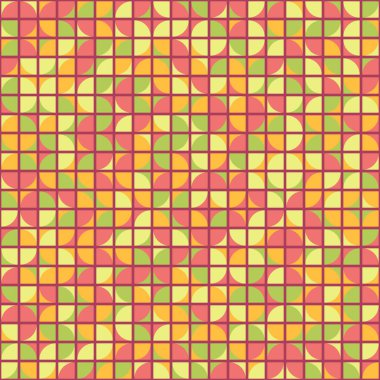 Soyut Geometrik Desen üretken hesaplama sanatı çizimi