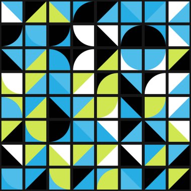 Soyut Geometrik Desen üretken hesaplama sanatı çizimi