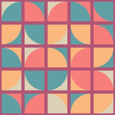 Soyut Geometrik Desen üretken hesaplama sanatı çizimi