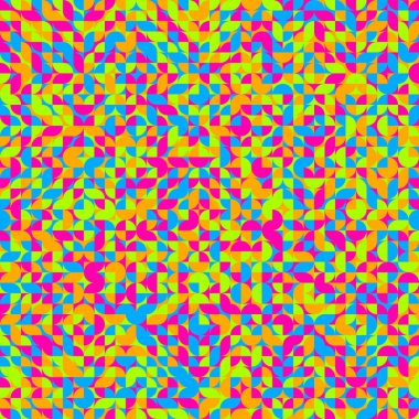 Soyut Geometrik Desen üretken hesaplama sanatı çizimi