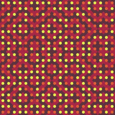 Soyut Geometrik Desen, üretken hesaplama sanatı çizimi 