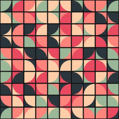 Soyut Geometrik Desen üretken hesaplama sanatı çizimi