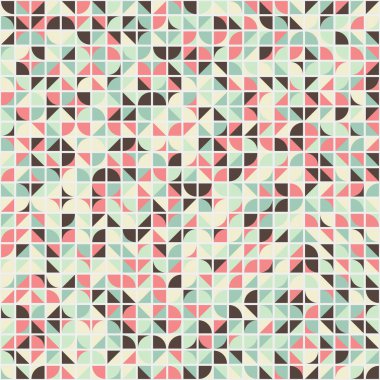 Soyut Geometrik Desen üretken hesaplama sanatı çizimi