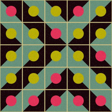 Soyut Geometrik Desen üretken hesaplama sanatı çizimi