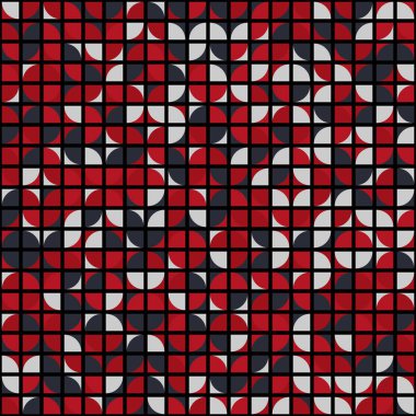 Soyut Geometrik Desen üretken hesaplama sanatı çizimi