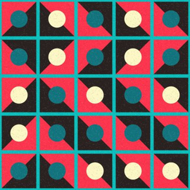 Soyut Geometrik Desen üretken hesaplama sanatı çizimi