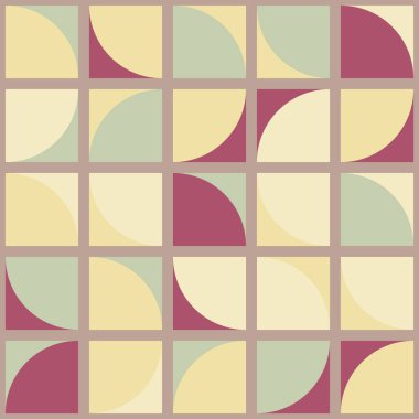 Soyut Geometrik Desen üretken hesaplama sanatı çizimi