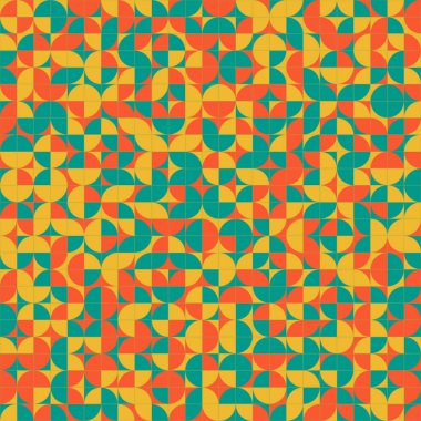 Soyut Geometrik Desen üretken hesaplama sanatı çizimi