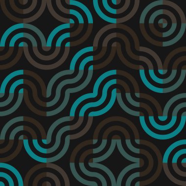 Soyut Geometrik Desen üretken hesaplama sanatı çizimi