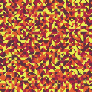 Soyut Geometrik Desen üretken hesaplama sanatı çizimi