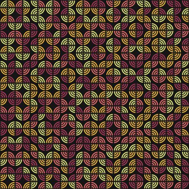 Soyut Geometrik Desen üretken hesaplama sanatı çizimi