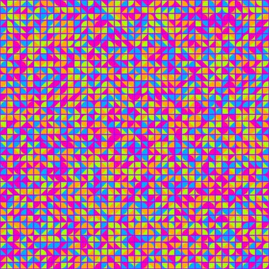 Soyut Geometrik Desen üretken hesaplama sanatı çizimi