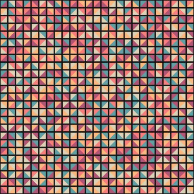 Soyut Geometrik Desen üretken hesaplama sanatı çizimi