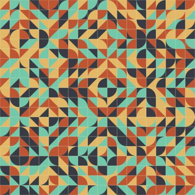 Soyut Geometrik Desen üretken hesaplama sanatı çizimi