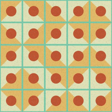 Soyut Geometrik Desen üretken hesaplama sanatı çizimi