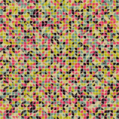 Soyut Geometrik Desen üretken hesaplama sanatı çizimi