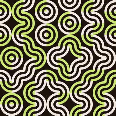 Soyut Geometrik Desen üretken hesaplama sanatı çizimi