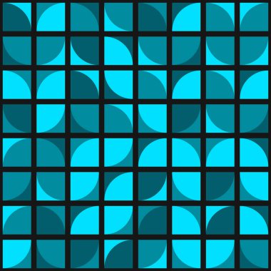 Soyut Geometrik Desen üretken hesaplama sanatı çizimi