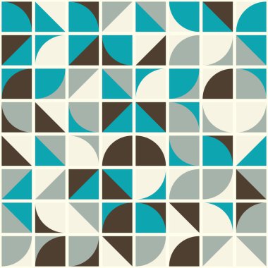 Soyut Geometrik Desen üretken hesaplama sanatı çizimi