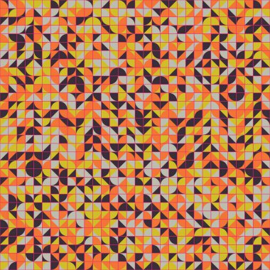 Soyut Geometrik Desen üretken hesaplama sanatı çizimi