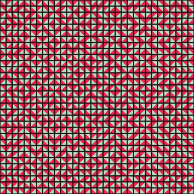 Soyut Geometrik Desen üretken hesaplama sanatı çizimi