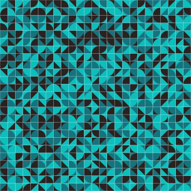 Soyut Geometrik Desen üretken hesaplama sanatı çizimi