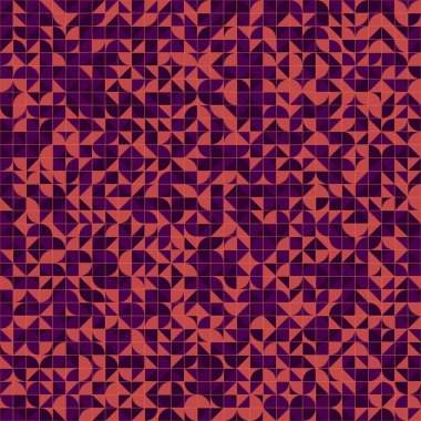 Soyut Geometrik Desen üretken hesaplama sanatı çizimi