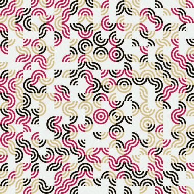 Soyut Geometrik Desen üretken hesaplama sanatı çizimi