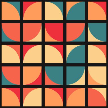 Soyut Geometrik Desen üretken hesaplama sanatı çizimi