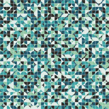 Soyut Geometrik Desen üretken hesaplama sanatı çizimi