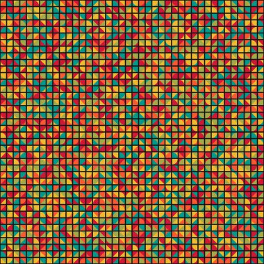 Soyut Geometrik Desen üretken hesaplama sanatı çizimi