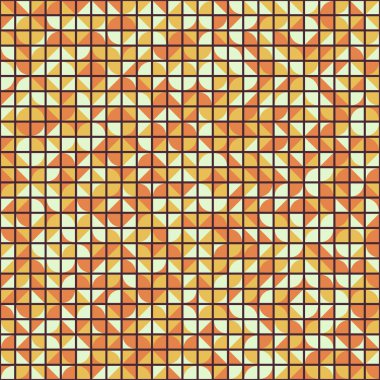 Soyut Geometrik Desen üretken hesaplama sanatı çizimi