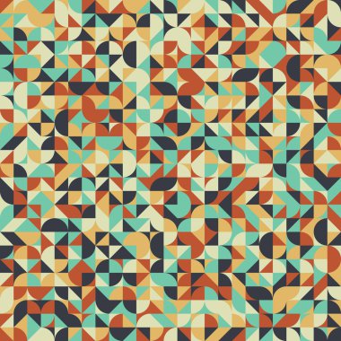 Soyut Geometrik Desen üretken hesaplama sanatı çizimi