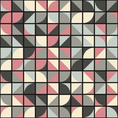 Soyut Geometrik Desen üretken hesaplama sanatı çizimi